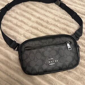 Coach Black and Gray Crossbody Bag